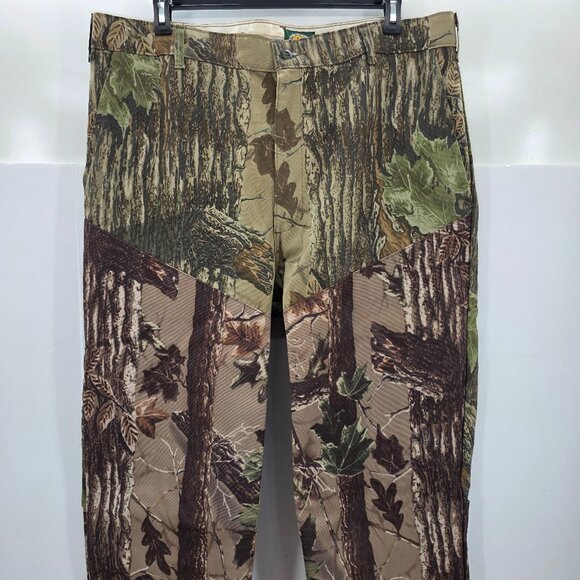 Cabelas Snake Proof REAL Tree Camo Outdoor Hunting Hiking Pants 42 x28 USA Made - Picture 1 of 16